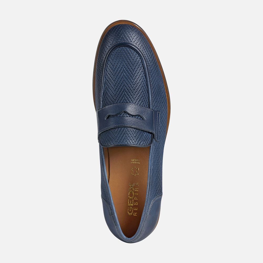Geox Erkek Loafers Lacivert - Bayle - BXC-387645